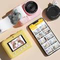 48MP Instant Camera Child Selfie Camera Toy with 3 Rolls Photo Paper Toddler Camera Mini Thermal Printer for Girls Boys Toddlers.
