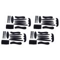 4 Pack Universal Cycling Replacement Sponge Pads Set Helmet Cushions Kit for Bike Cycling Motorcycle Helmet,Black.