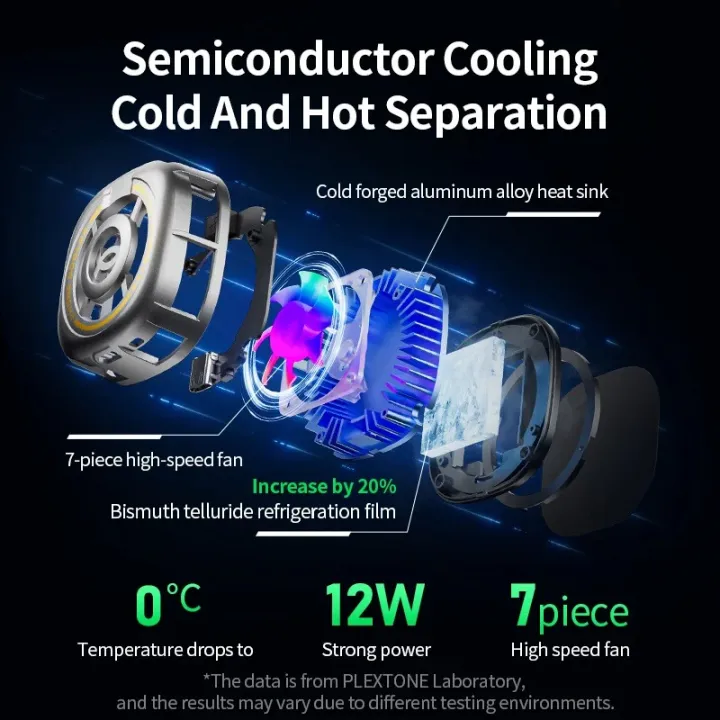 PLEXTONE%20EX2%20Ultra%20RGB%20Magnetic%20Radiator%20Phone%20Cooler%20-%20Image%204