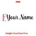 1PC height 3cm Customized Text Self Adhesive Wall Stickers Custom Name Vinyl Sticker For Home Decor Laptop Furniture Box Decal.
