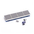 MAX7219 Dot Matrix Display Module RED Color 4 In 1 8×8 Dot Microcontroller Line Display MAX7219 Display With Cables RED Display MAX7219 Module.