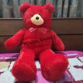 Exclusive big size 3.5 feet soft teddy bear red. 