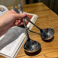 Stainless Steel Spoon Long Handle Tablespoons Hot Pot Soup Ladle Ramen Spoon Dounp.