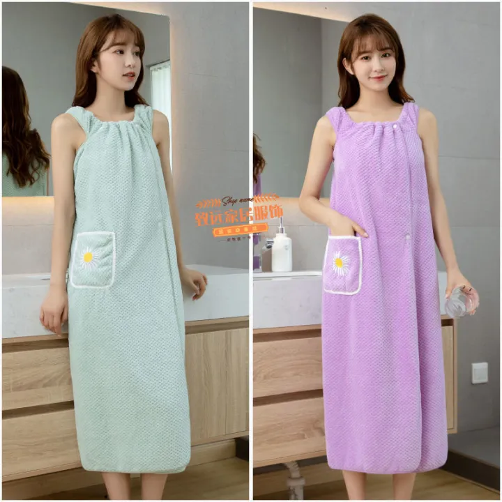 Extended%20Bath%20Towel%E3%80%91Bath%20Towel%20Can%20Be%20Worn%20and%20Wrapped%20with%20Bathrobe%20Home%20Clothes%20No%20Lint%20No%20Fading%20than%20Pure%20Cotton%20Soft%20-%20Image%209