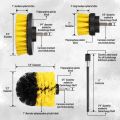 JAERBEE 8Pcs Combinate Drill Brush Power Scrubbing Brush Drill Spin Scrubber Electric Cleaning Brush Fixing for Car Bathroom. 