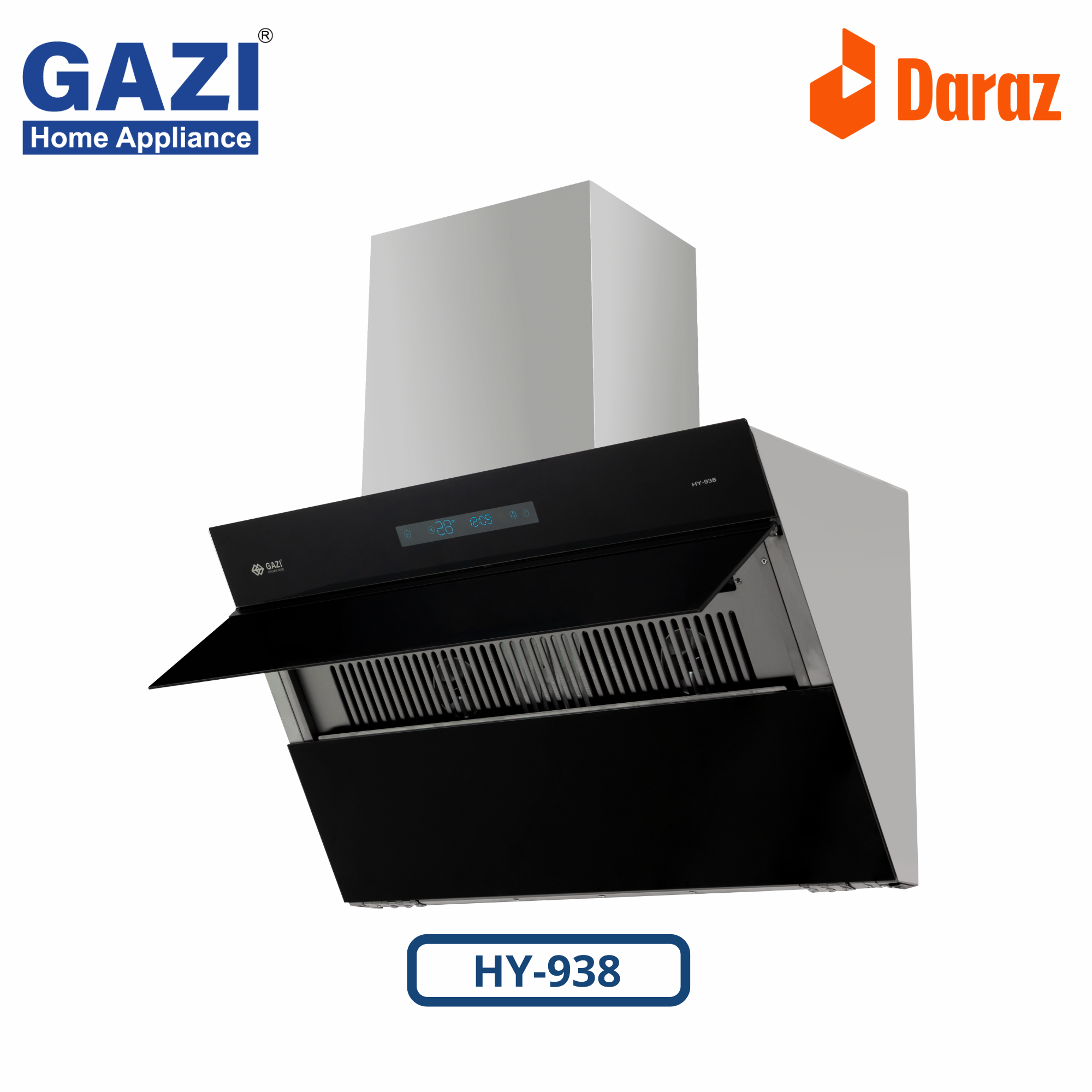 HY-938 Gazi Smiss 35.5 Inch Kitchen Hood