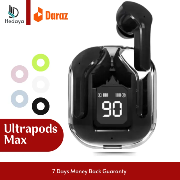 Ultrapods%20Max%20Wireless%20Earbuds%205.3%20Transparent%20by%20Hedaya%20-%20Image%202