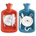 6Pcs Enema Bag Kit Rubber Enema Cleaner Includes 2L Hot Water Bottle 4.9ft Hose Controlled Water Flow Valve 2 Syringe Pipe Hook. 