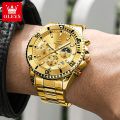 CecyliaXion OLEVS Watches For Men Classic with Date Dress Luxury Big Face Waterproof Luminous Men's Wrist Watch Stainless Steel Men Watch. 