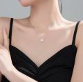 Trendy Korean Fashionable Flower Chain Choker Necklaces for Girls Simple Stylish - Snowflake Flower Pendant Necklace for Women Simple New Collection. 