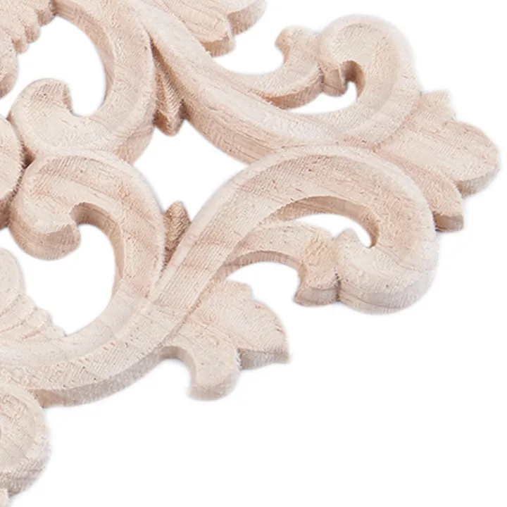 Harmony%202%20Pcs%20Rubber%20Wood%20Carved%20Long%20Applique%20Unpainted%20Flower%20Walls%20Cabinets%20Door%20Decor%20Wood%20Color,%2021X15cm%20&%2015cm%20Type%20B%20-%20Image%208