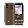 Jio F10 2.4" Dual SIM Feature Phone with Back Cover - Brown.