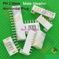 2Pcs- 10Pin Female Housing JST XH Male Header 10 Pin 2.54mm Pitch Male Connector For Electronics Projects PCB Mount Circuit Cables Breadboard Friendly DIY. 