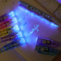 1/2Pcs Luminous Magic Invisible Pen With UV Light Magic Marker For Kids Secret Learning Pen Novelty Toy Random Color. 