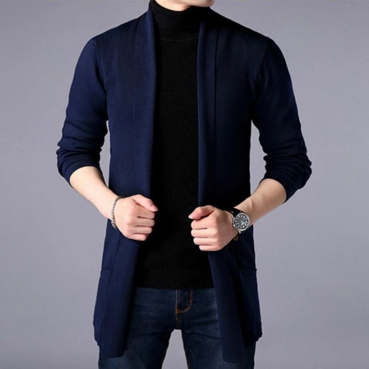 FAVOCENT%20Men%20Thin%20Knitted%20Cardigan%20Sweater%20Spring%20Autumn%20Solid%20Sweater%20Bottoming%20Long%20Sleeved%20Mens%20Slim%20Fit%20Cardigan%20Sweater%20-%20Image%207