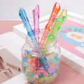 1/2PCS Mini Transparent 6-hole Flute Playful Kids Musical Toy Random Candy Color Clarinet Flute Kids Gift.
