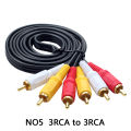 3.5mm to RCA AV Audio Video Output Cable AUX Cable Cord 3RCA Jack a 6RCA Splitter AV TV DVD Cable adaptador. 