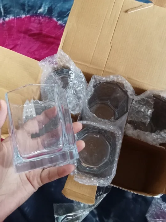 Cristal%20Clear%20Drinking%208%20Angles%20Coke%20Glass%20/8%20Corner%20Sorbat%20Glass%20(6%20pieces)%20Set-Olila-W44%20-%20Image%204