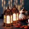 12Pcs Mini Ramadan Candle Mubarak Lantern LED Eid Mubarak Lantern D. 