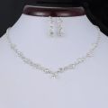 BLIJERY Simple Bridesmaid Bridal Jewelry Set Bling Rhinestone Crystal Choker Necklace Earrings Women African Wedding Jewelry Set. 