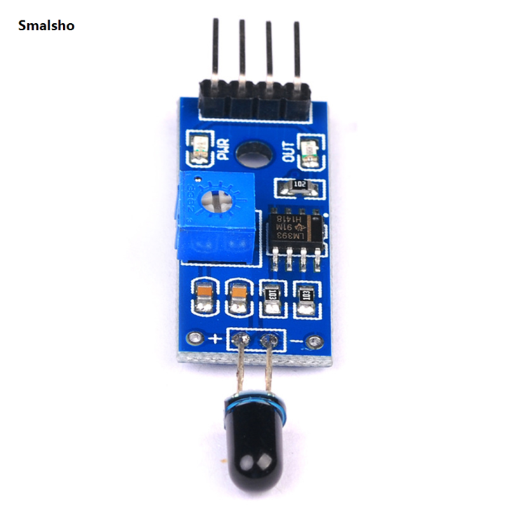 4 Pin IR Flame Detection Sensor Module 3.3V-5V Flame Sensor Module ...