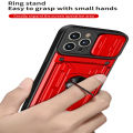 xprmy for Realme 9 Pro 5G Case Card Bag Sliding Window Camera Protection Magnetic Ring Kickstand Shockproof Phone Cover.