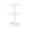 Metallic Counter Top Spinner Display Stand Convenient Multi-tiered Transparent Jewelry Rotating Ring Display Holder Compact. 