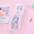 Cartoon Hair Straightener Curly Hair Mini Student Small Power Girl 2 in 1 Hair Curler Straightening Tools.