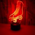 Foreign Trade New the Skating Shoes Colorful 3D Night Light Colorful Remote Touch 3D Lamp Colorful Touch 3D Table lamp. 