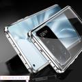 lthmy for Xiaomi Mi 11 Ultra Magnetic Case 360 Front Back double-sided 9H Tempered Glass Case Metal Bumper cover. 