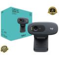 Logitech C270 HD Webcam, HD 720p/30Fps, Widescreen HD Video Calling, HD Light Correction, Noise Reduction MICPC/Laptop/Tablet-Black - Cc Camera. 