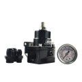 Fuel Inject Regulator With Boost Gauge High Pressure 8AN BLACK.