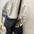Crossbody Bags Men Simple Large Capacity Retro Solid Zipper Students Harajuku College Bookbag Mens Handbags Shoulder Oxford Chic. 