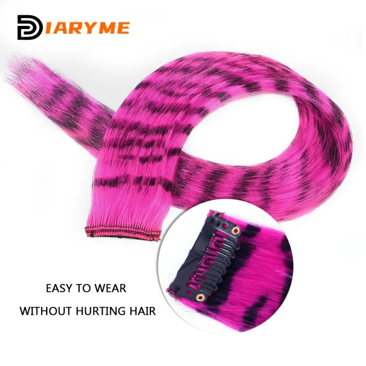 Synthetic%20One%20Card%20Hair%20Extension%20Wig%20Hair%20For%20Women%20Long%20Straight%20Clip-in%20Colored%20Zebra%20Line%20Feather%20Hair%20Extensions%20Hair%20-%20Image%206