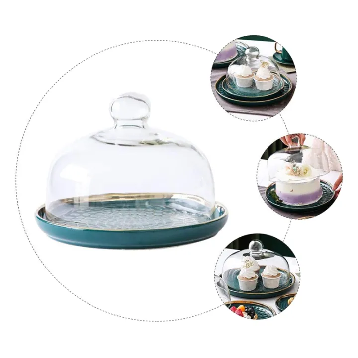 2X%20Cake%20Stand%20Cake%20Plate%20Server%20with%20Dome%20Dessert%20Cake%20Cover%20Butter%20-%20Image%207