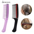 【Daily Necessities For Anyone Store】Hair Dye Brush Handle Natural Hair Resin Fluffy Comb Fashion Hairstyle Design Tool Professional Hair Brush. 
