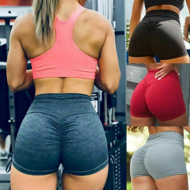 Shorts%20Women%20High%20Waist%20Fitness%20Workout%20Yoga%20Shorts%20Push%20Up%20Hip%20Super%20Stretchy%20Sports%20Running%20Biker%20Gym%20Yoga%20Shorts%20Leggings%20-%20Image%203
