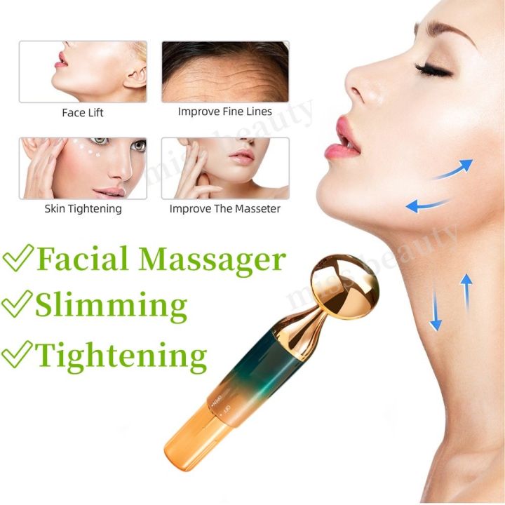 DATA FROG Global MALL】（NEW）Electric Massager Slimming Vibration Facial Lift  Roller Skin Wrinkle Bar Face