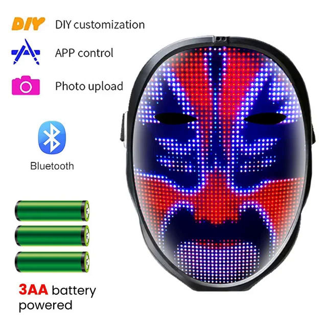 Halloween%20LED%20Display%20Programmable%20Mask%20LED%20Bluetooth%20RGB%20Light%20Up%20Party%20DIY%20Photo%20Editing%20Animated%20Text%20Prank%20Concert%20Mask%20-%20Image%208