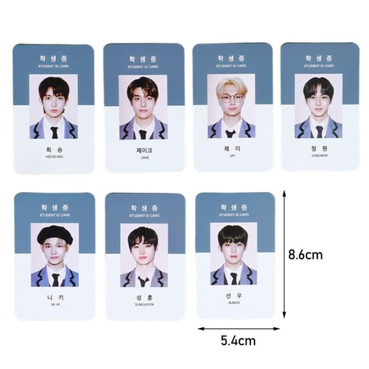 %E3%80%90User-friendly%E3%80%91%207Pcs/Set%20Kpop%20ENHYPEN%20Photocards%202021%20Student%20ID%20Card%20Photocard%20Classical%20Lomo%20Cards%20For%20Fans%20Gift%20Collection%20-%20Image%202