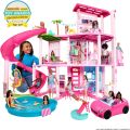Barbie Dreamhouse, 3-Storey Barbie House with 10 Play Areas Including Pool, Slide, Elevator, 75 Doll Accessories, Toy Puppy, Adult Assembly Required, Toys for Ages 3 and Up, One Toy House, HMX10. 