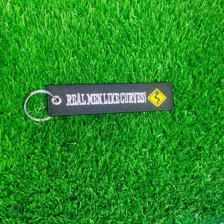 Real%20Men%20Like%20Curves%20Motorcycle%20Keychain,%20Key%20Ring,%20Men's%20Motorcycle%20Gift,%20Biker%20Keychain%20-%20Double%20Sided%20Embroidery%20-%201%20Pcs%20-%20Image%202