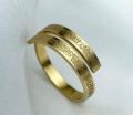 Stylish Men's Stainless Steel Ayatul Kursi Finger Ring. 