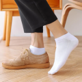 5 Pairs Unisex Socks Low Cut Breathable Business Boat Sock Solid Color Comfortable Ankle Casual White Black Summer Men Business.