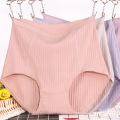 3Pcs/set Big Size XL~6XL High Waist Cotton Briefs Women's Lingerie Solid Panties Striped Underpants Breathable Underwear 4622.