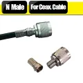 2sets RG6 Coaxial Cable N Male Connector for Dish Line, Networking, RG6 Cable, Amplifier Cable Connection. 