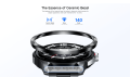 Kieslect Actor Leading Smart Watch - Black – 1.6" LTPO AMOLED Always-on Display, Ceramic Bezel, Bluetooth Calling, 5ATM Waterproof, 150+ Sports Modes, 15-Day Battery.
