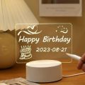 (GC)Note Board Creative Led Night Light USB Message Board Holiday Light With Pen Gift For Children Girlfriend Decoration Night Lamp.