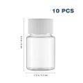 10pcs Travel Size Plastic Bottles Empty Small Vials Screw Lid Refillable Containers for Powder Liquids (30ML) Ginger shot. 