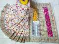 Stylish & fashionable New Hand Print  Matching best/Coupple Dress/For Men & Women / Saree & Panjabi/ (Combo Set)) - Panjabi - Panjabi For Men. 